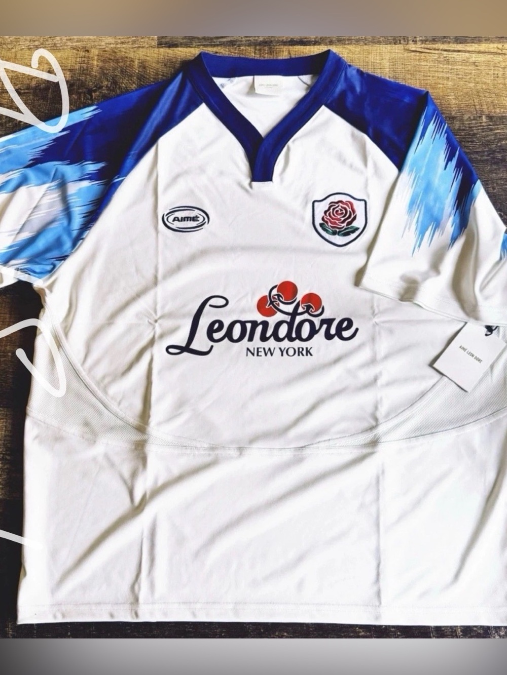 Aime Leon Dore Team Leon Soccer Performance Jersey • White • 2024